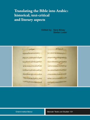 cover image of Translating the Bible into Arabic